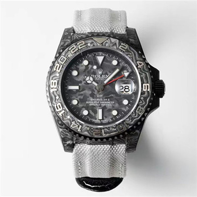 Diw厂劳力士手表限量GMT-MASTER II碳纤维表壳男士腕表